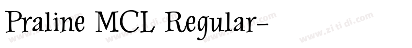 Praline MCL Regular字体转换